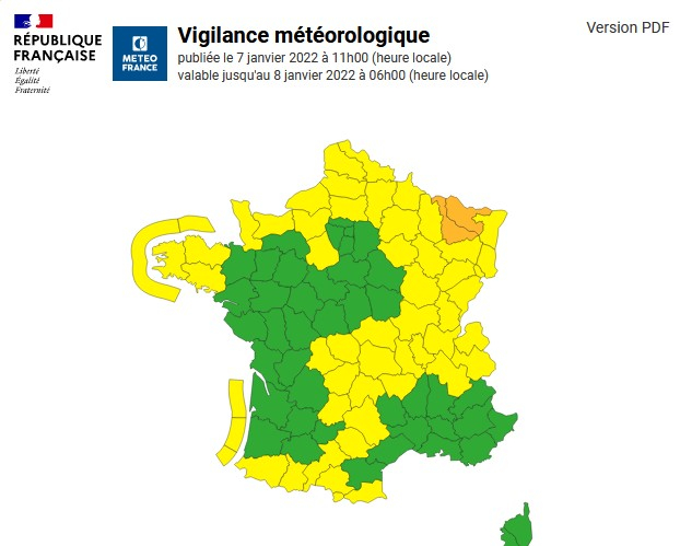 La Meurthe-et-Moselle en vigilance orange