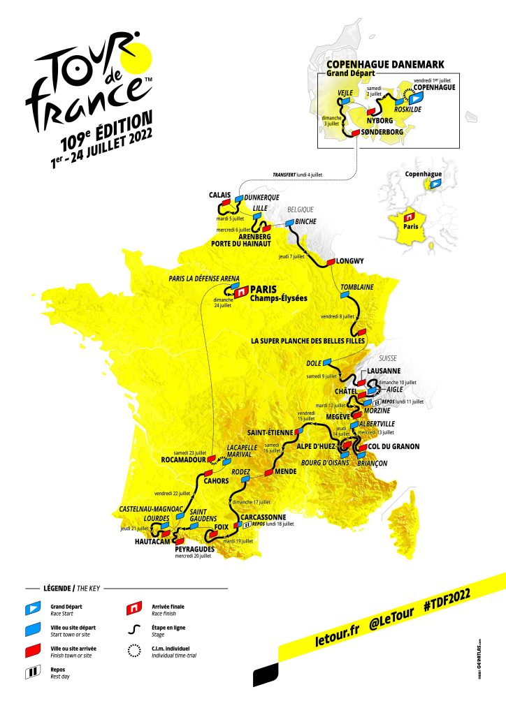 Le Tour de France 2022 dans les Vosges:  circulation et stationnement par villes