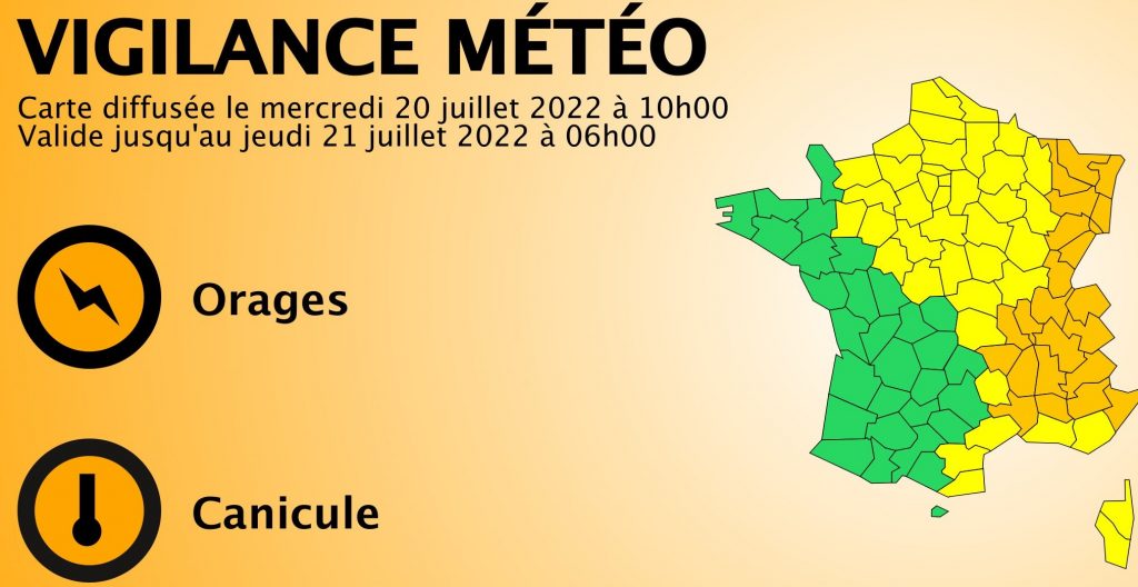 Vigilance orange orages dans les Vosges et la Meurthe-et-Moselle
