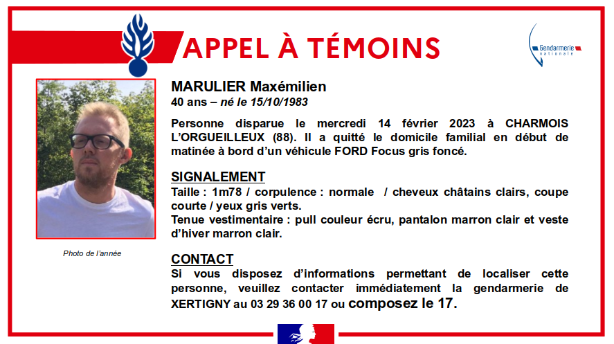 Disparition inquiétante dans les Vosges (88) : L&rsquo;homme a été retrouvé