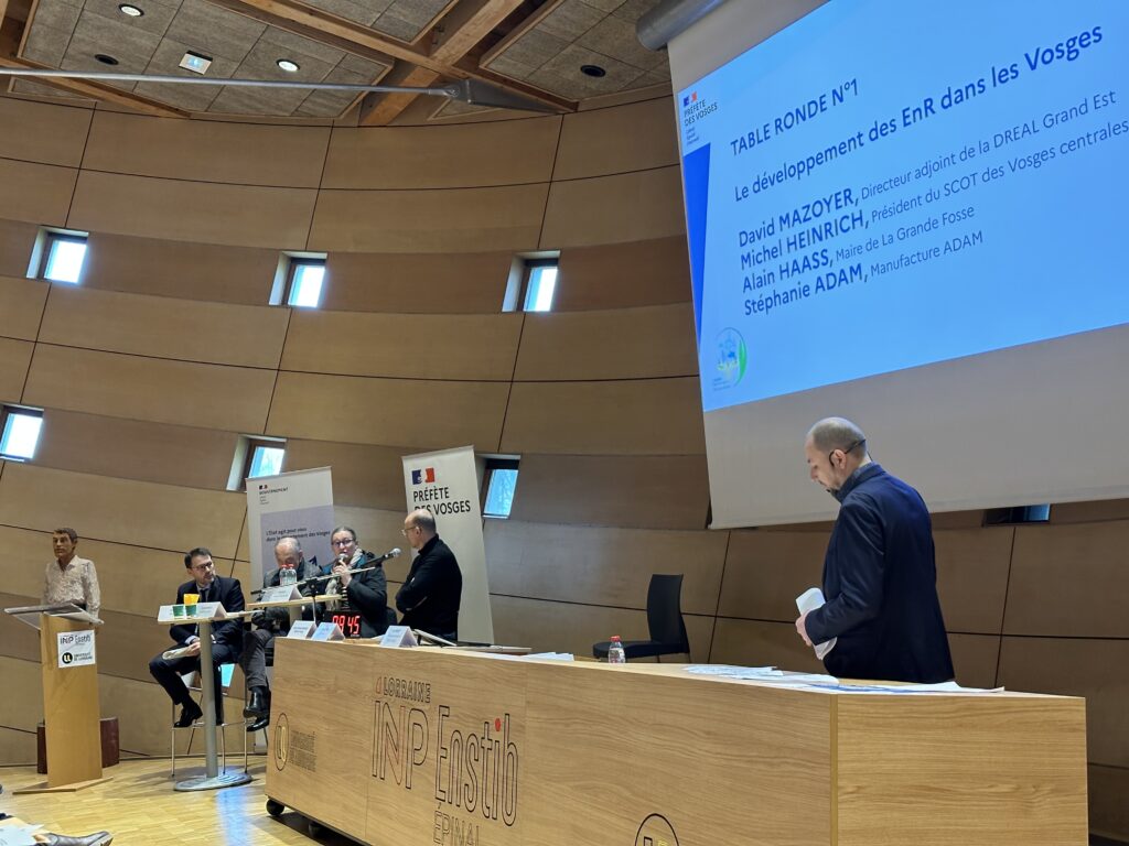 Assises des énergies renouvelables à l&rsquo;Enstib ou comment diminuer les émissions de gaz à effet de serre ?