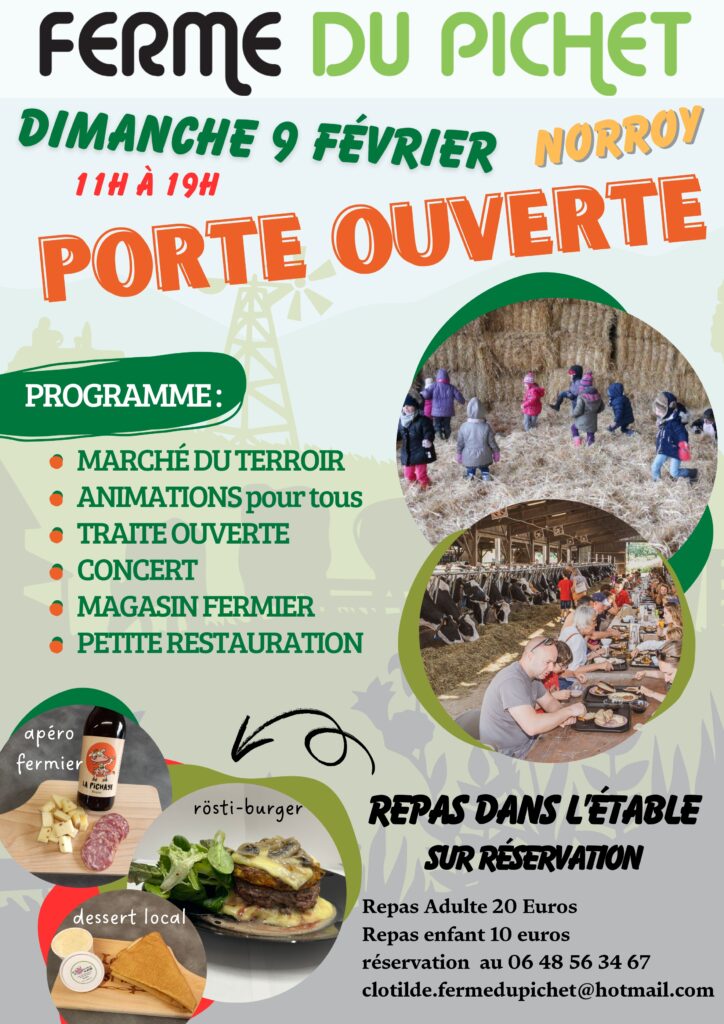 Portes ouvertes de la Ferme du Pichet ce dimanche 9 février