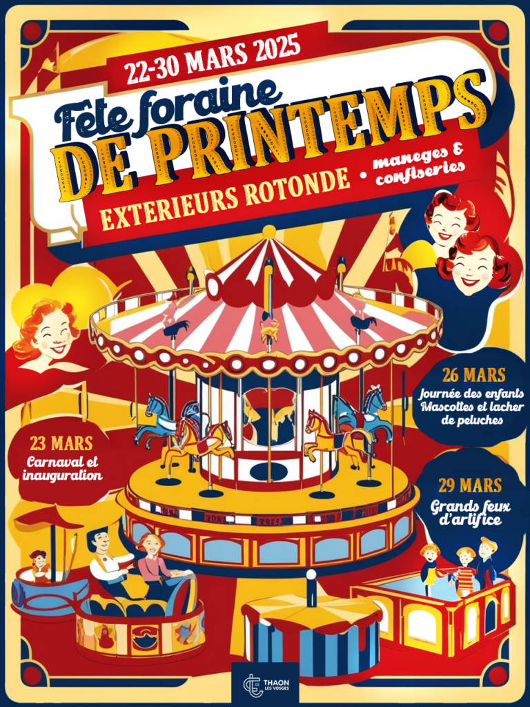 La Fête Foraine de Printemps revient du 22 au 30 mars