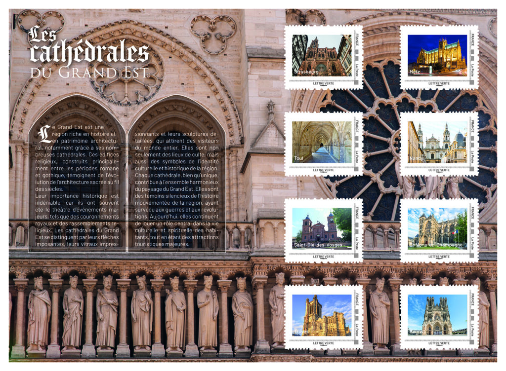 Un carnet collector de 8 timbres made in et sur le Grand Est