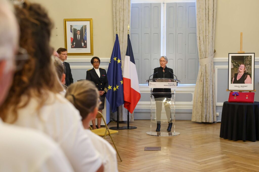 Élisabeth Borne a rendu hommage à Mélanie Grapinet ce 7 juillet