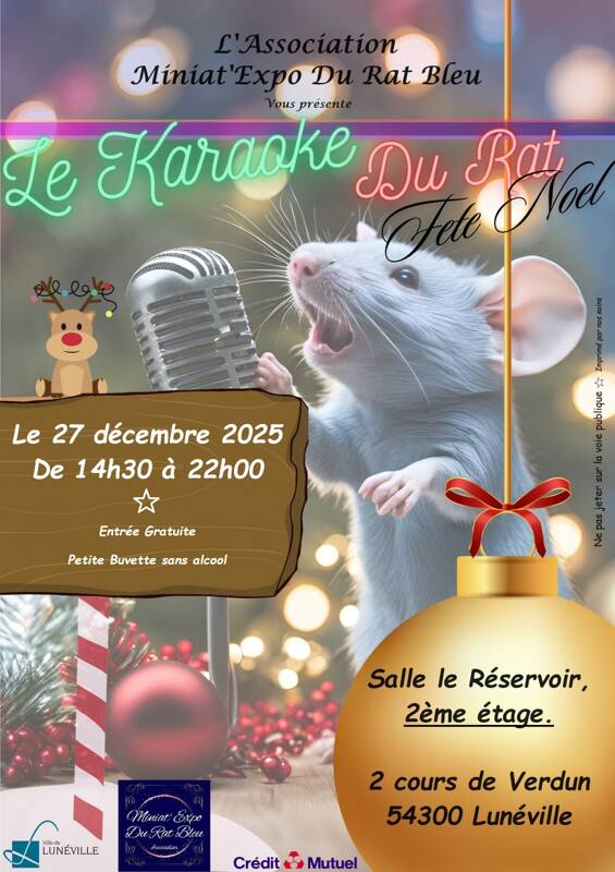 LE KARAOKÉ DU RAT FÊTE NOËL à LUNÉVILLE