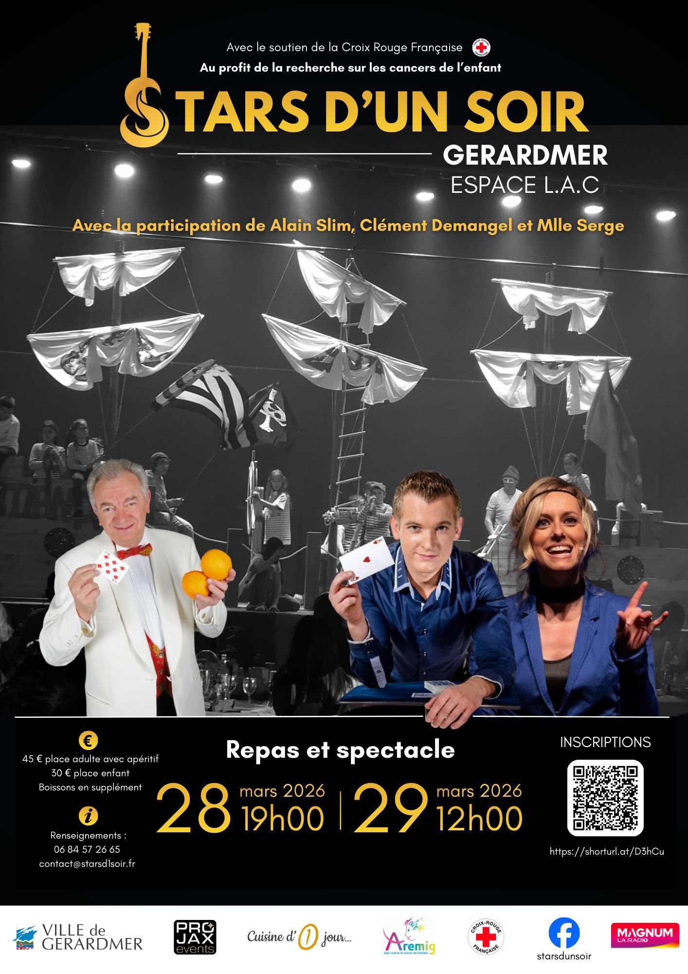 REPAS SPECTACLE « STARS D&rsquo;UN SOIR » À GÉRARDMER
