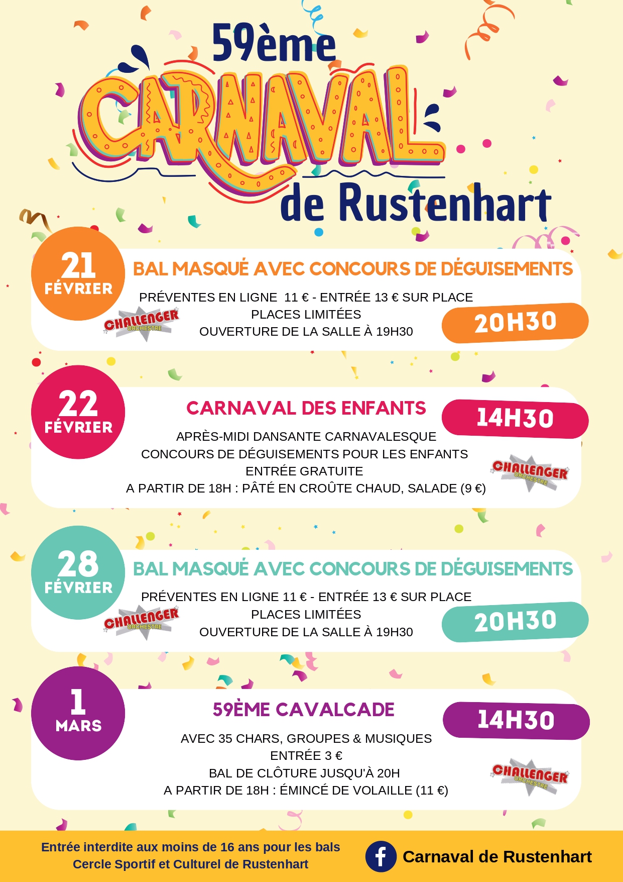 59ÈME CARNAVAL DE RUSTENHART