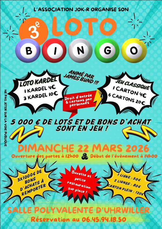 LOTO BINGO à UHRWILLER