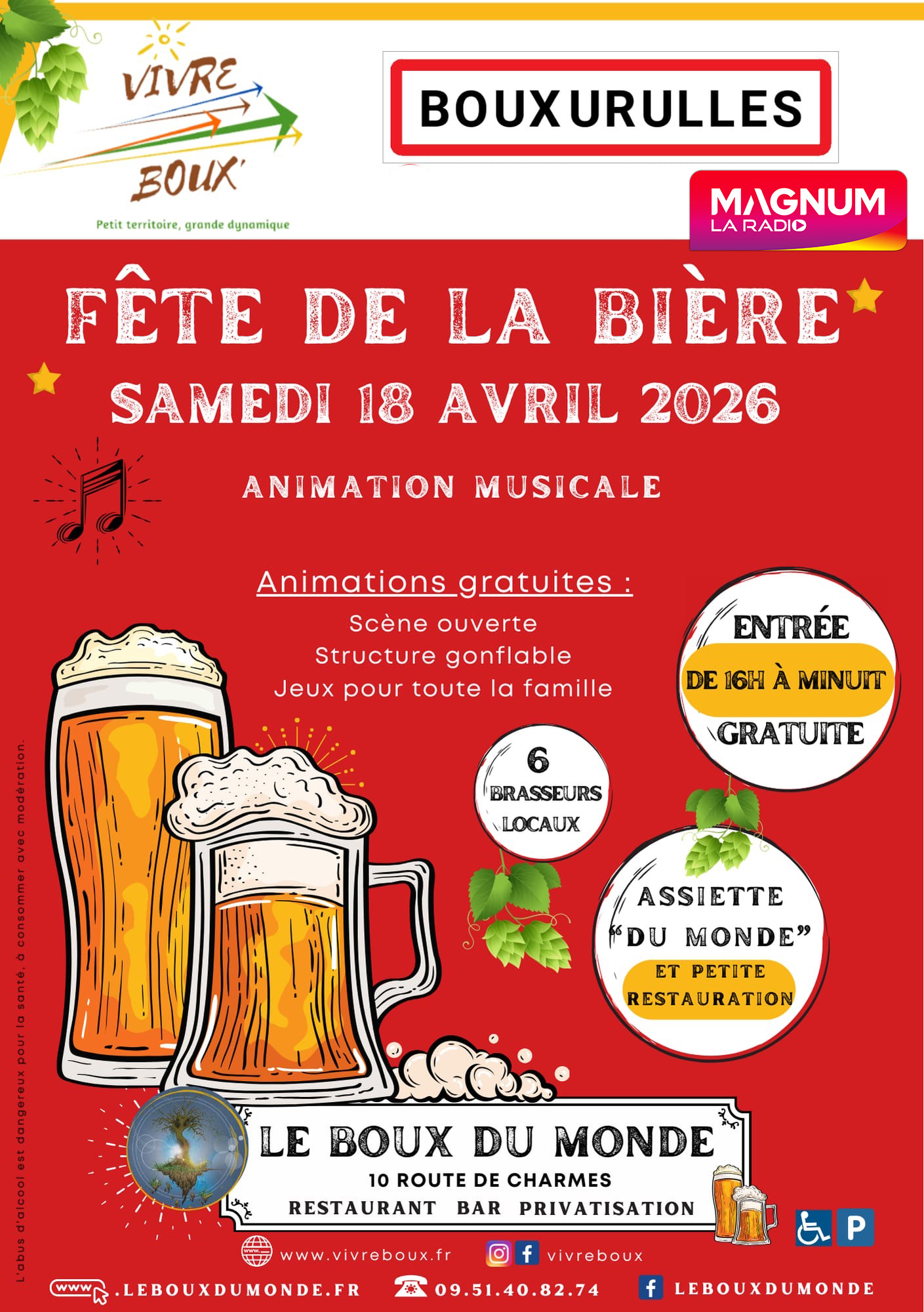 FÊTE DE LA BIÈRE À BOUXURULLES