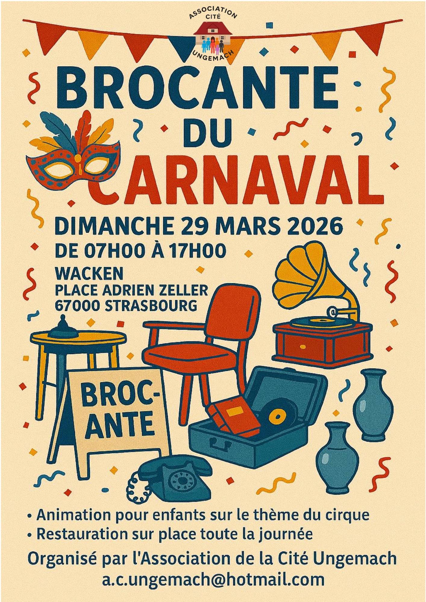 BROCANTE DU CARNAVAL à STRASBOURG
