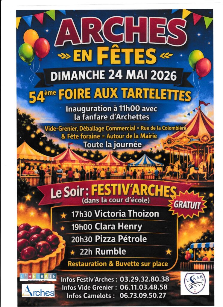 Vide grenier à la foire à la tartelettes à Arches