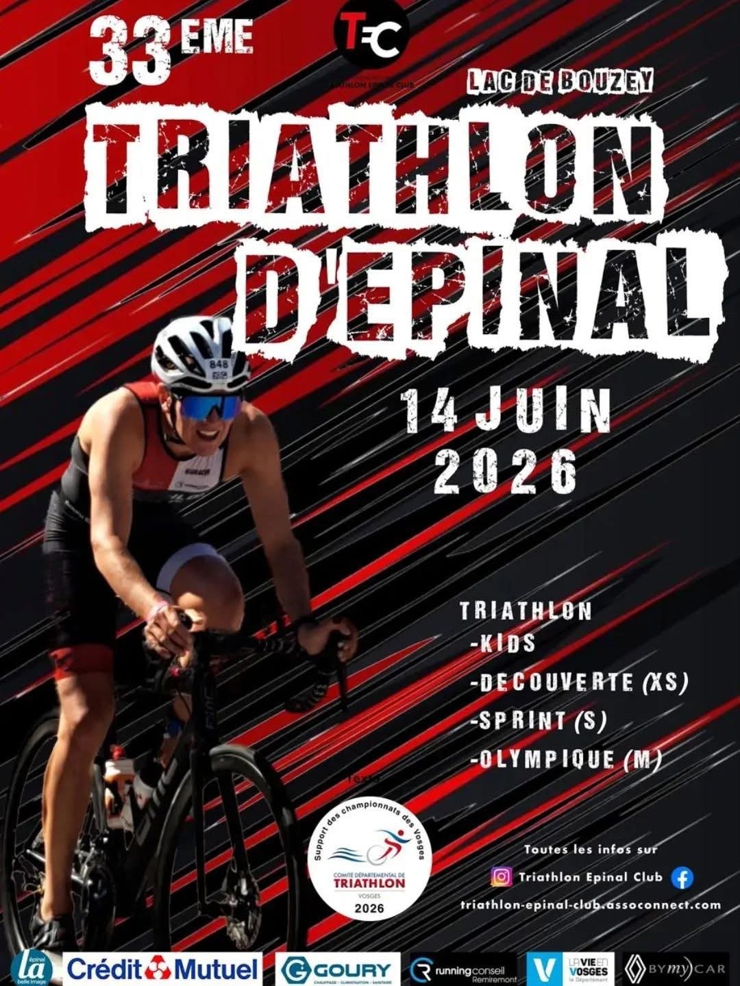 33ème TRIATHLON d&rsquo;ÉPINAL