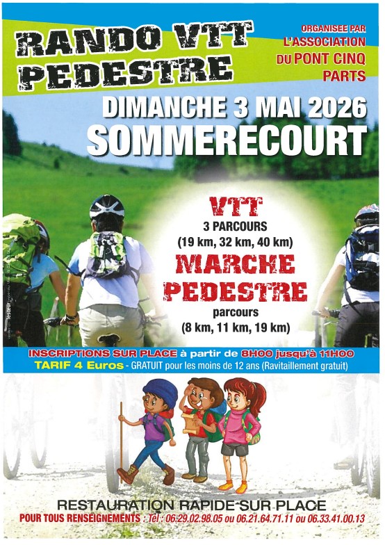 RANDO VTT & PÉDESTRE à SOMMERÉCOURT