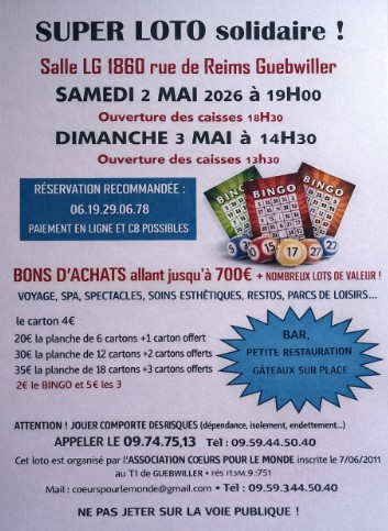 SUPER LOTO SOLIDAIRE À GUEBWILLER