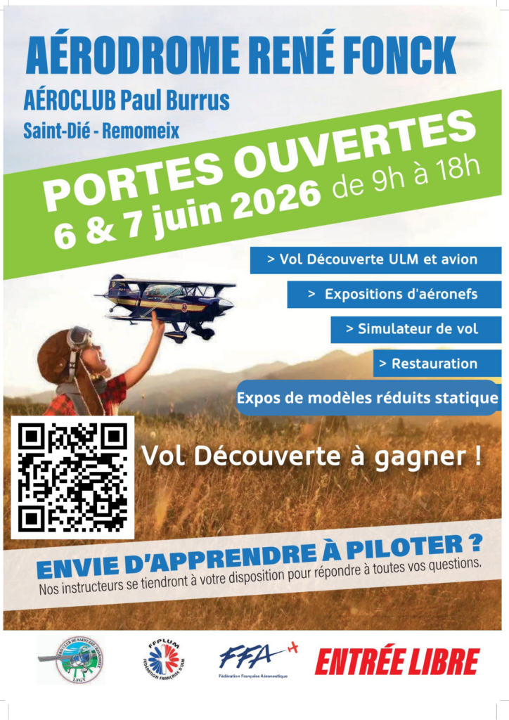 Portes ouvertes aéroclub de Saint die Remomeix