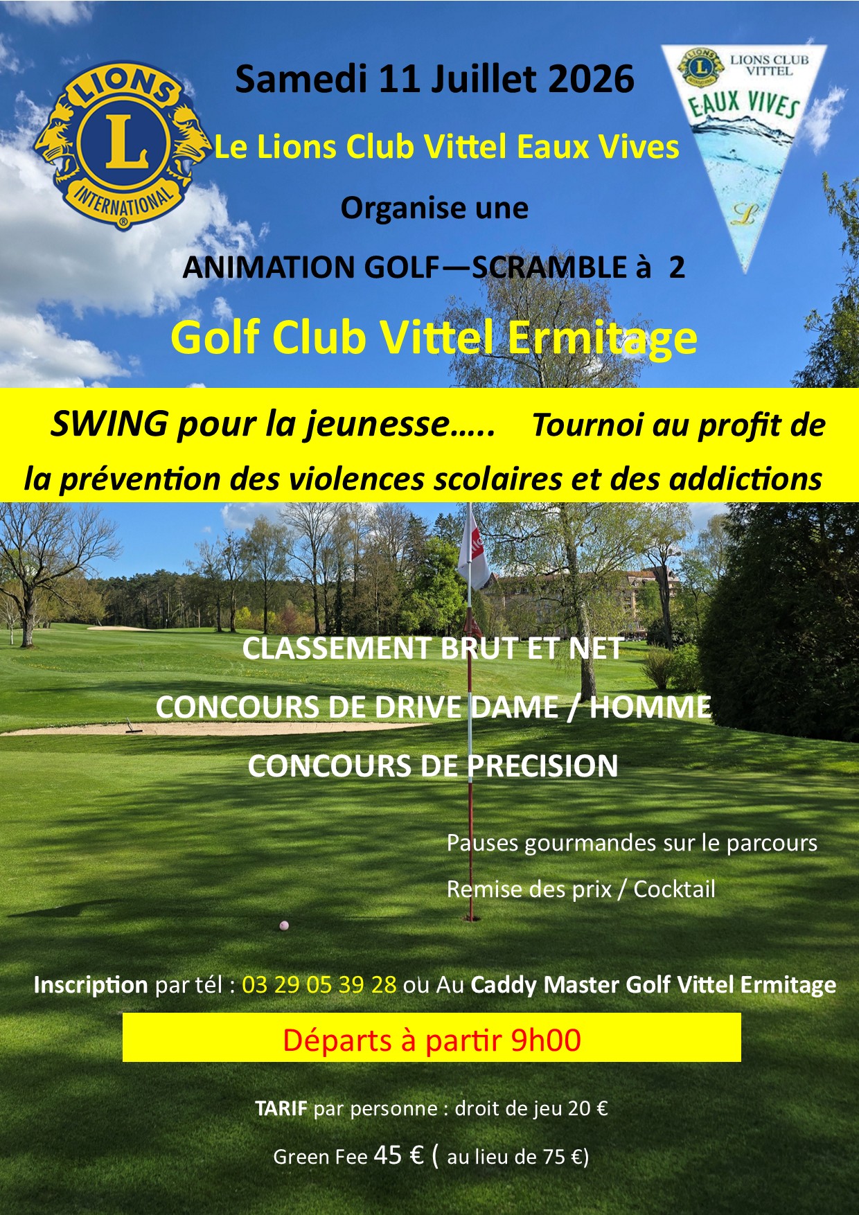TOURNOI DE GOLF à VITTEL