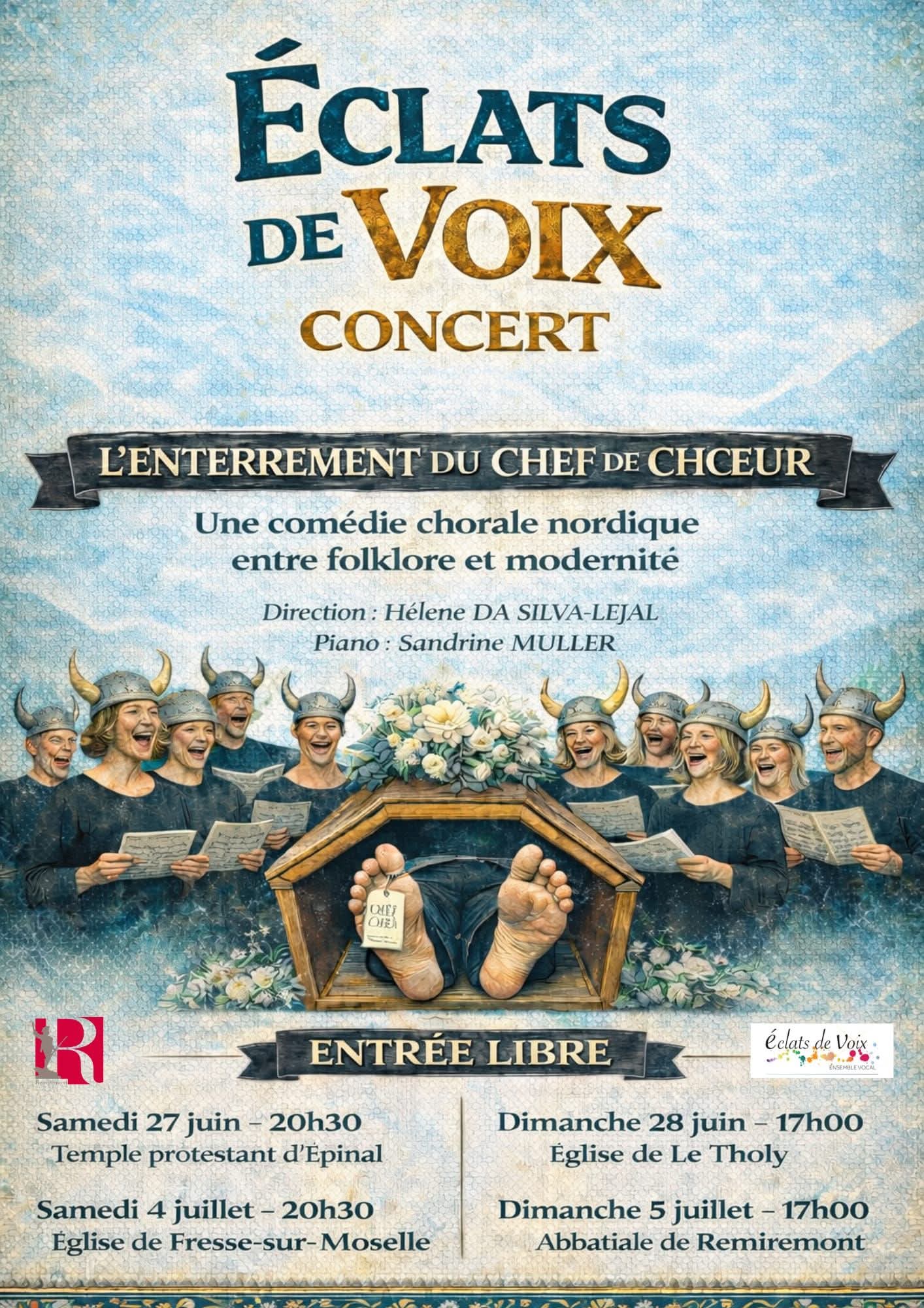 COMÉDIE CHORALE NORDIQUE « L&rsquo;ENTERREMENT DU CHEF DE CHOEUR »