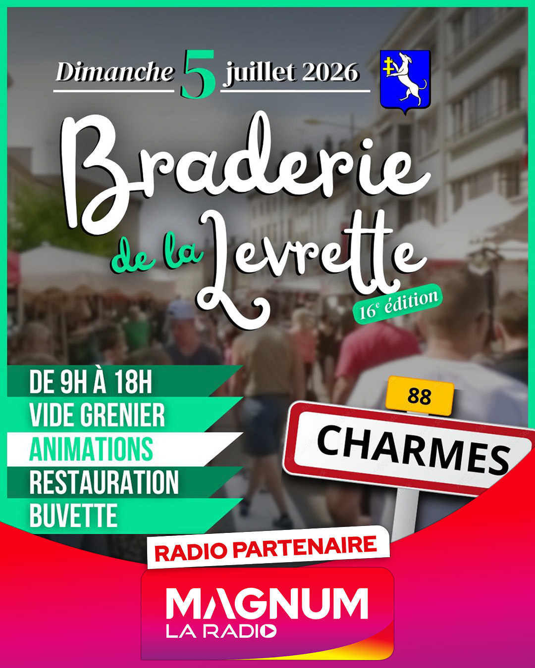 BRADERIE DE LA LEVRETTE À CHARMES