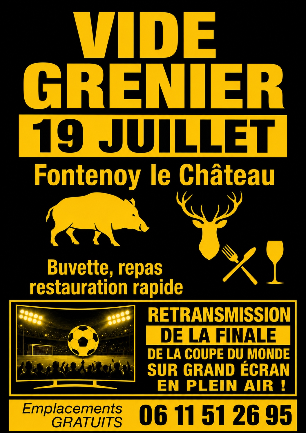 VIDE GRENIER à FONTENOY-LE-CHATEAU