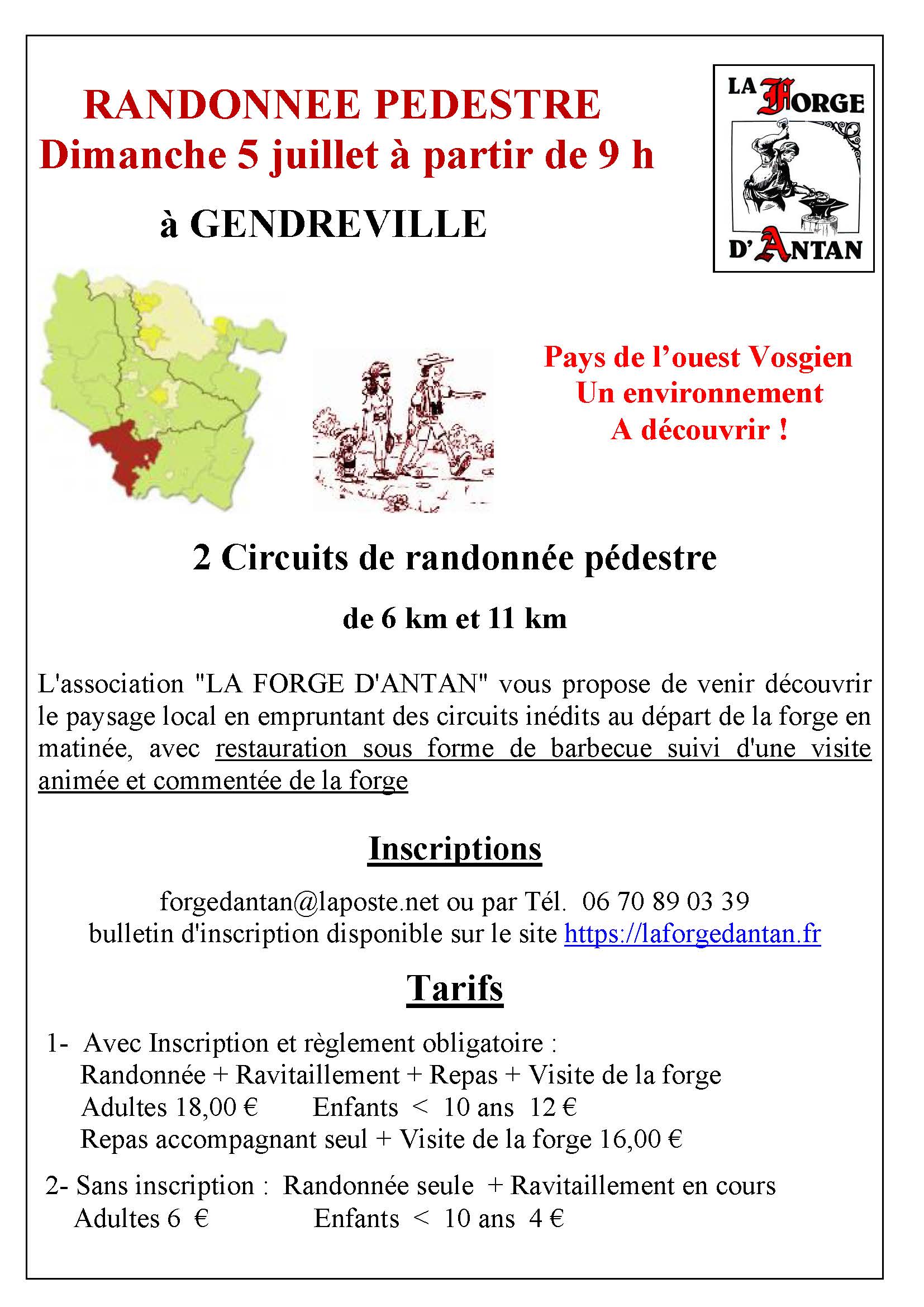 RANDONNÉE PÉDESTRE à GENDREVILLE