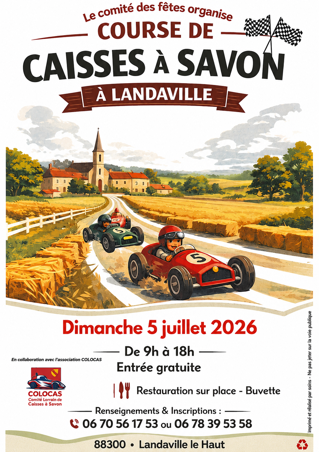 COURSE DE CAISSES A SAVON à LANDAVILLE