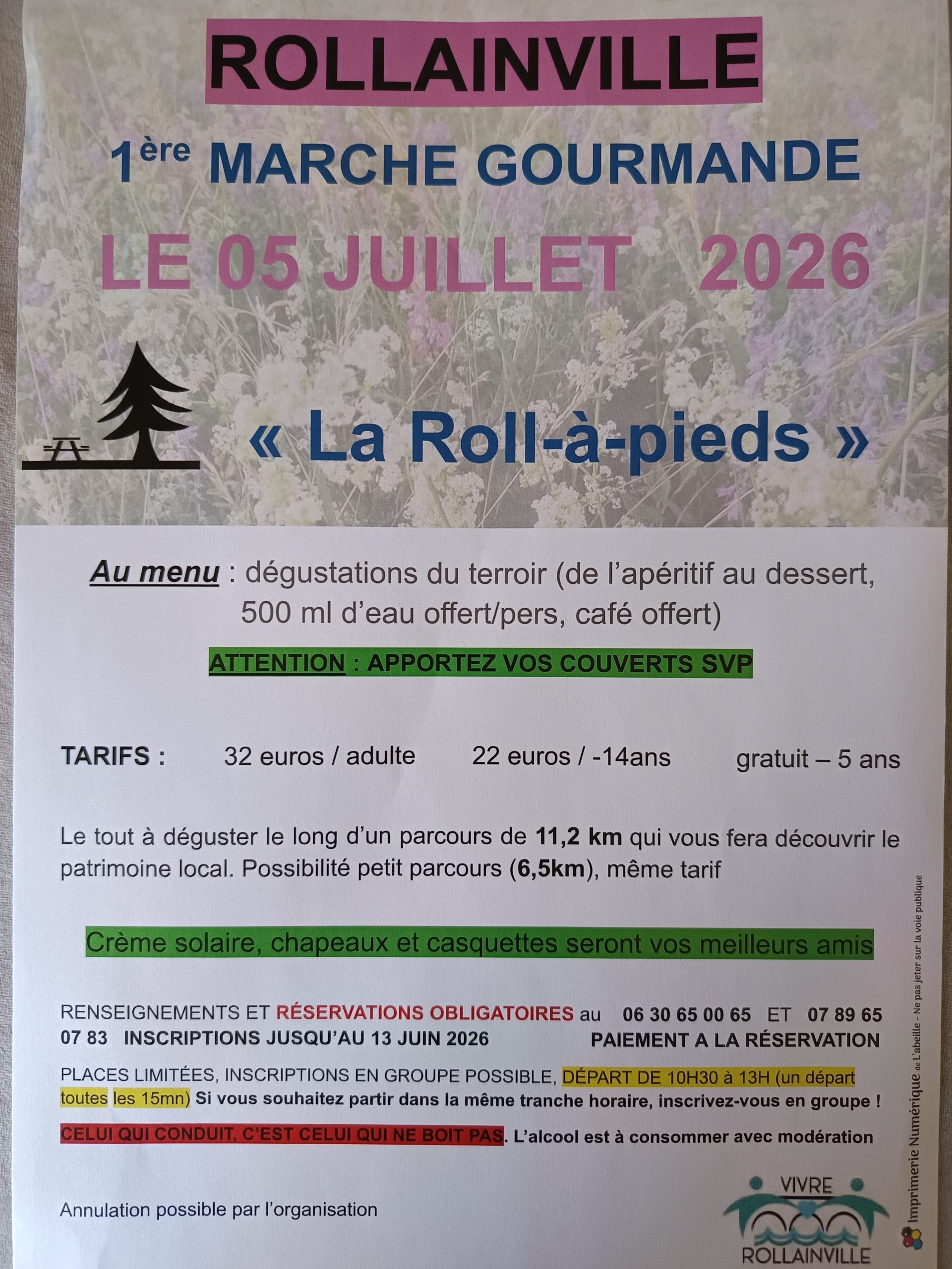 « MARCHE GOURMANDE « LA ROLL&rsquo; à PIEDS » à ROLLAINVILLE