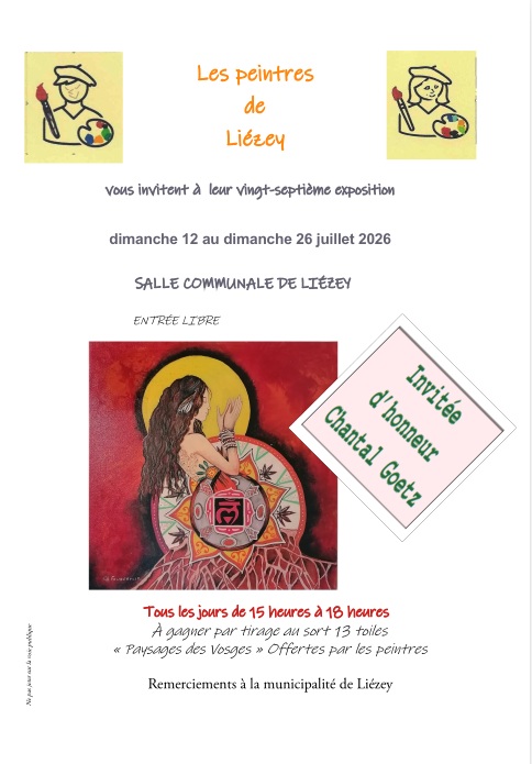 EXPOSITION DE PEINTURES 2026 à LIEZEY