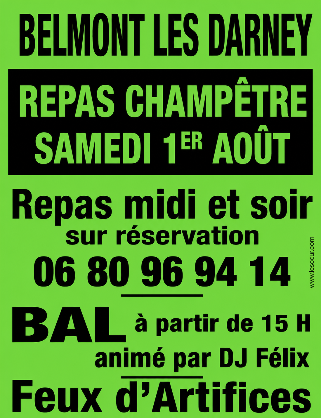 FÊTE CHAMPÊTRE à BELMONT-LES-DARNEY