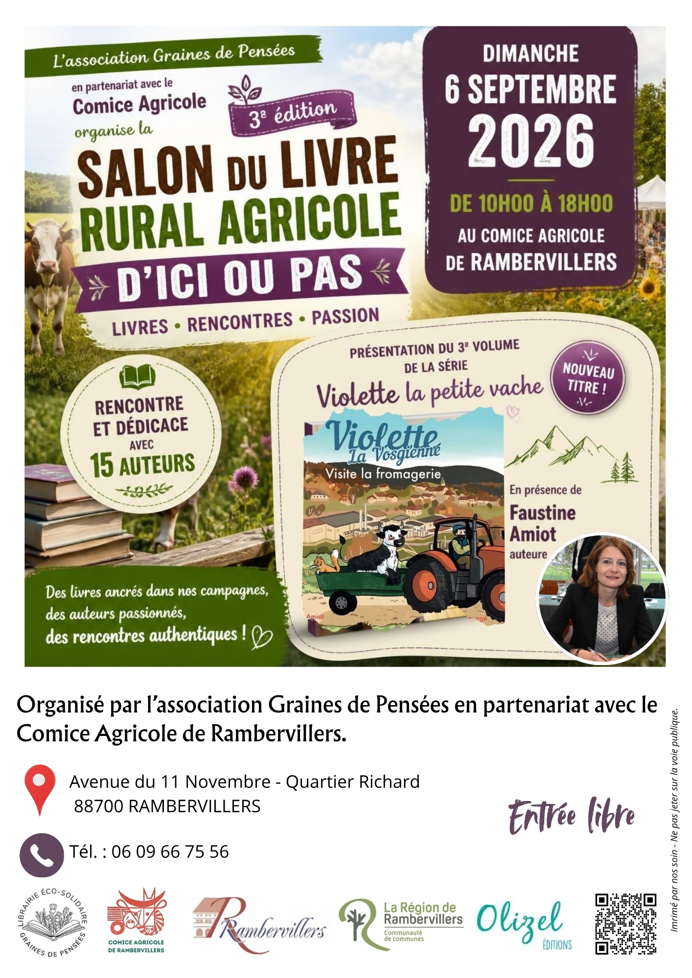 SALON DU LIVRE RURAL AGRICOLE D&rsquo;ICI OU PAS à RAMBERVILLERS