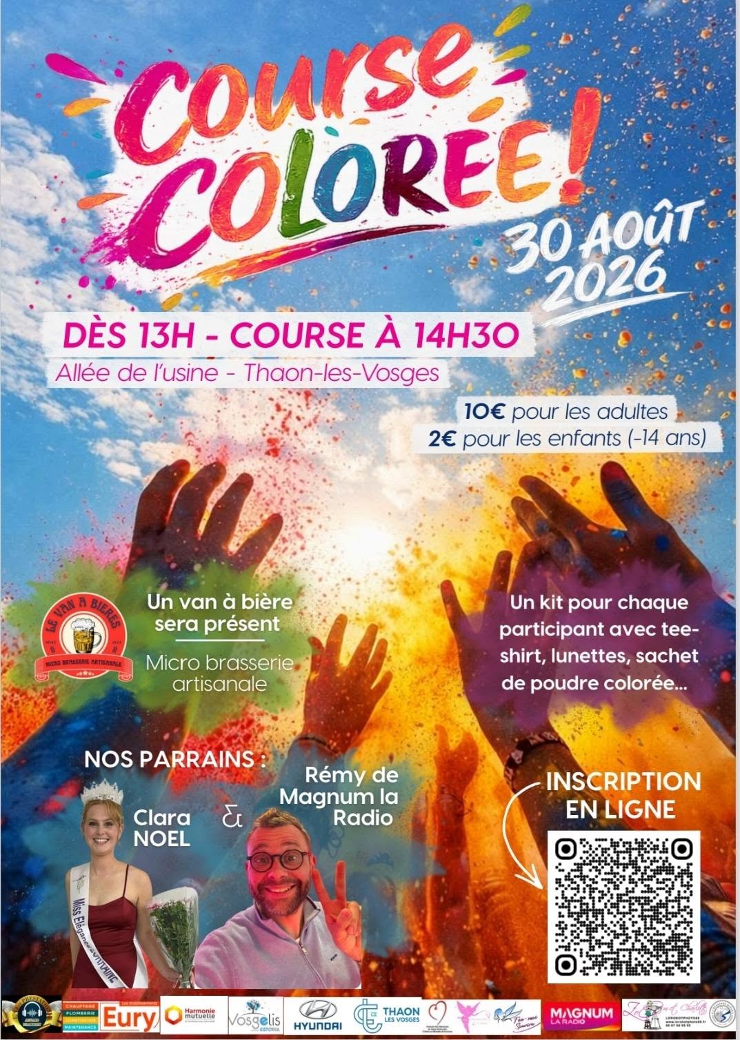 COURSE COLORÉE SOLIDAIRE à THAON-LES-VOSGES