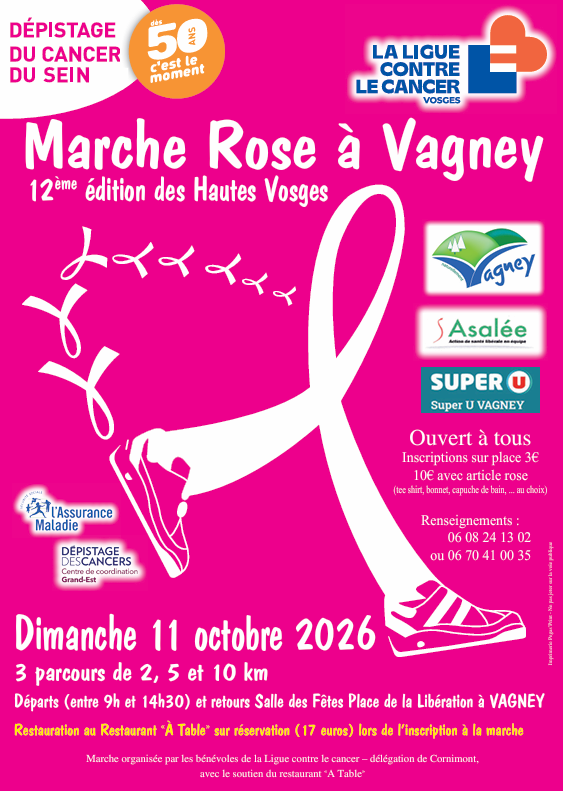 MARCHE ROSE à VAGNEY