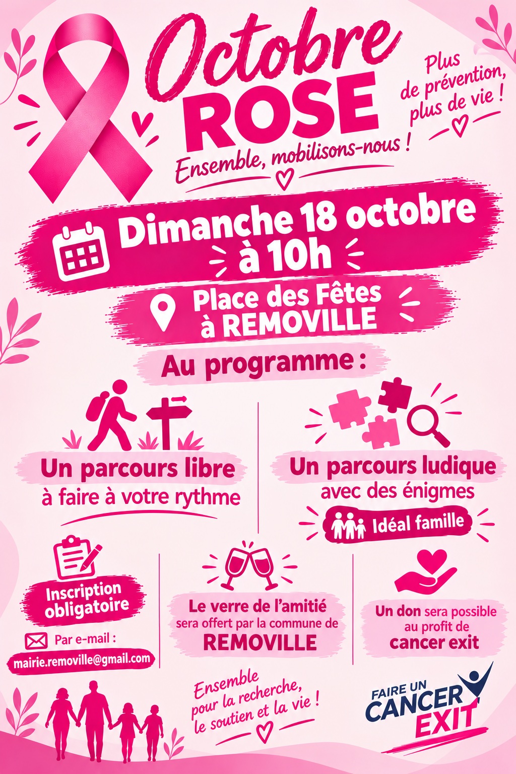 OCTOBRE ROSE à REMOVILLE